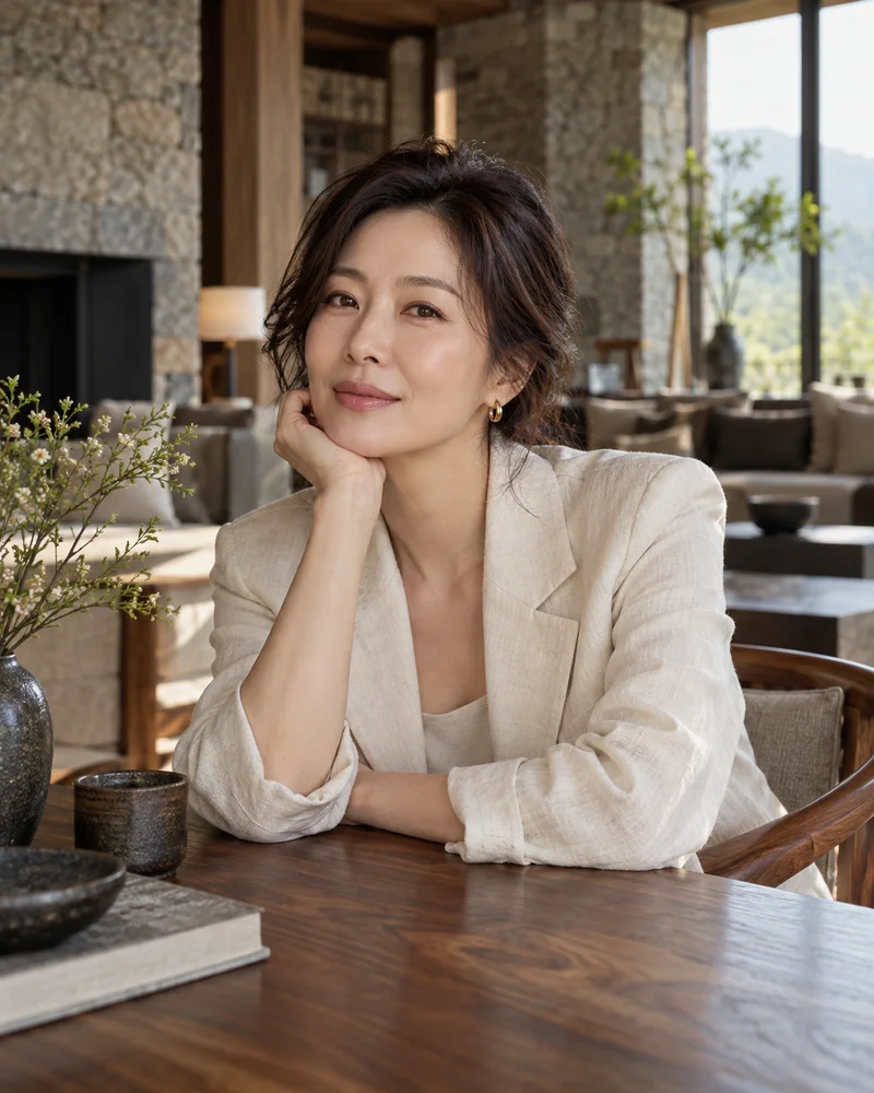 라이프스타일 화보 AI 스타일 예시